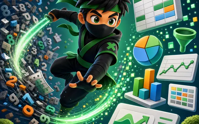 Excel | Beginner | 09 Week SP | Explore Data W/ Excel - Become a Data Ninja - Excel course for kids and teens